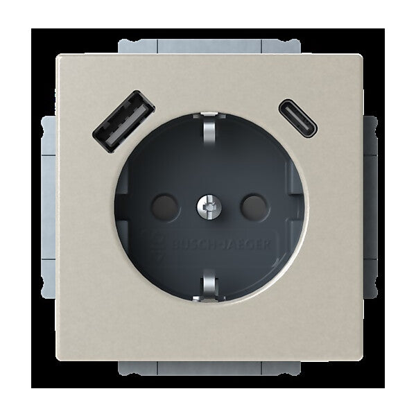 Busch-Jaeger SCHUKO Steckdose USB-A+C 20 EUCB2USBAC-866
